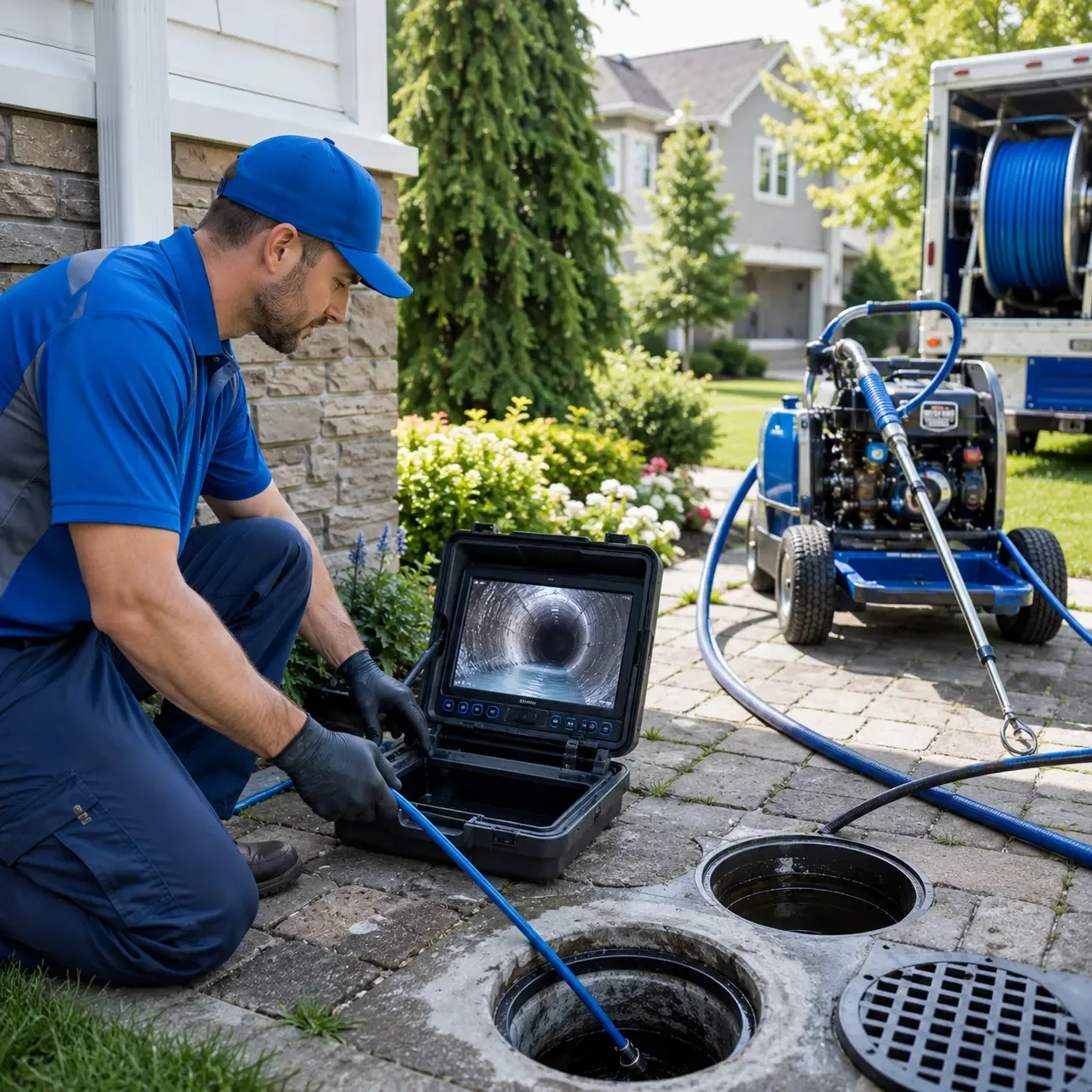 Outdoor drain cleaning professionals serving Mandeville, LA