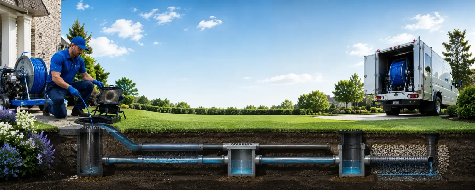 Outdoor drain cleaning information for Mandeville, LA